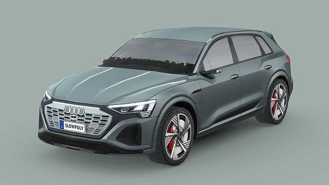 Audi Q8 e-tron Low-poly 3D model