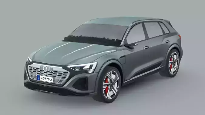 Audi Q8 e-tron Low-poly 3D model