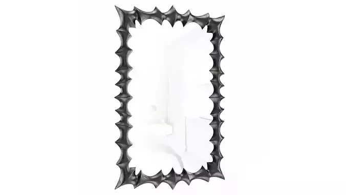 DD Brutalist Mirror Small Black
