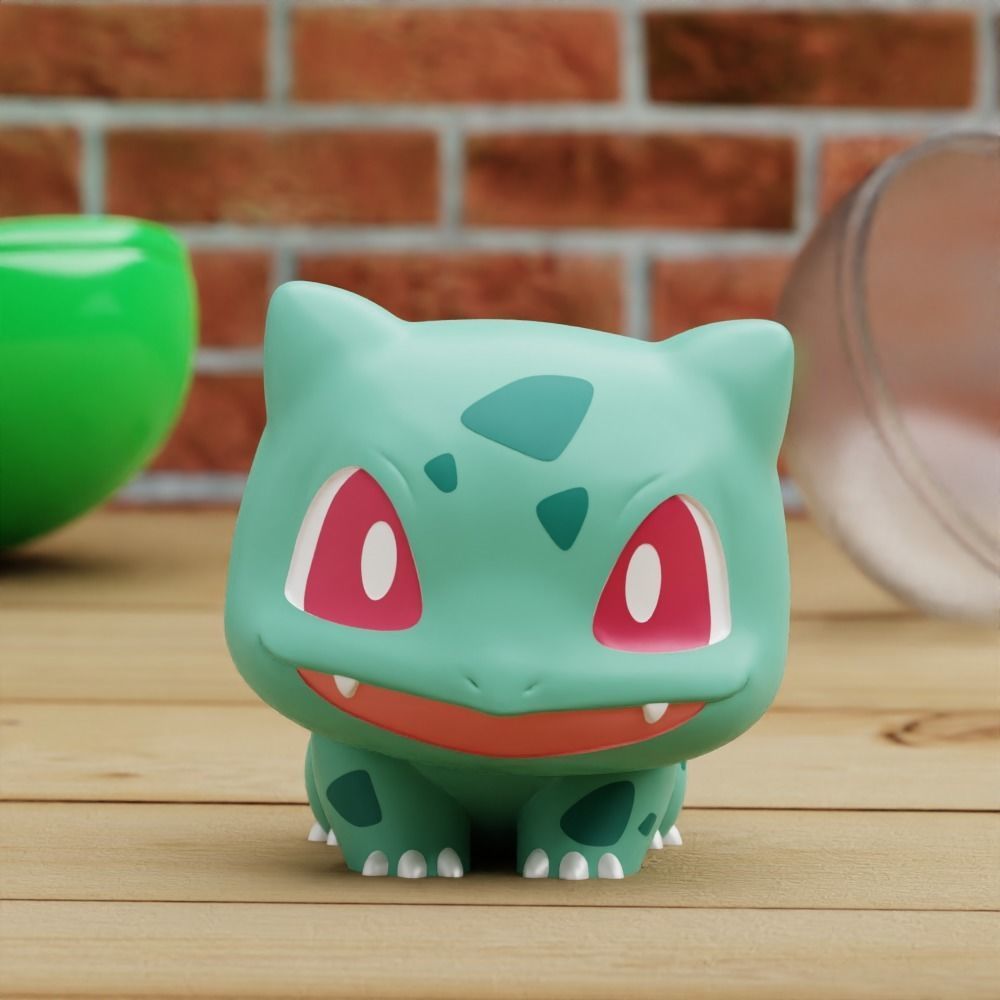 STARTER CHIBI 6 MODELS FANART BULBASAUR SQUIRTLE CHARMANDER  3D print model_2