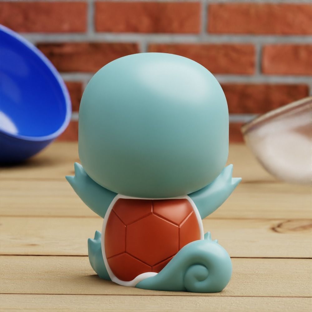 STARTER CHIBI 6 MODELS FANART BULBASAUR SQUIRTLE CHARMANDER  3D print model_12