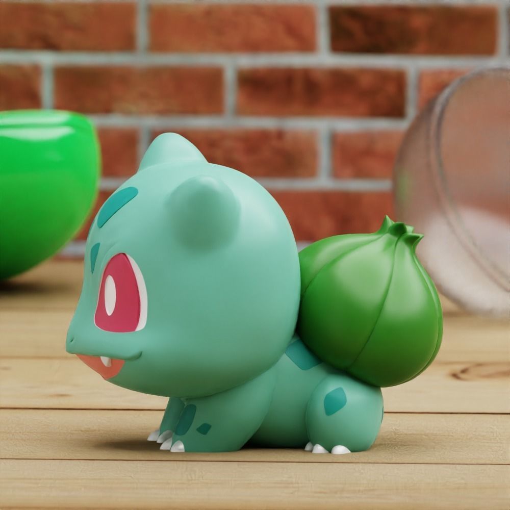 STARTER CHIBI 6 MODELS FANART BULBASAUR SQUIRTLE CHARMANDER  3D print model_4