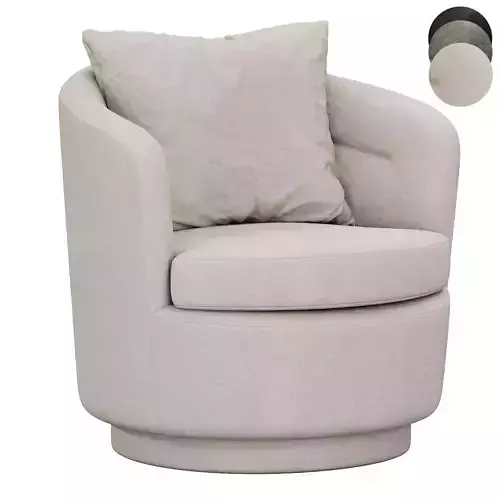 Viv Swivel Chair By westelm 3D model