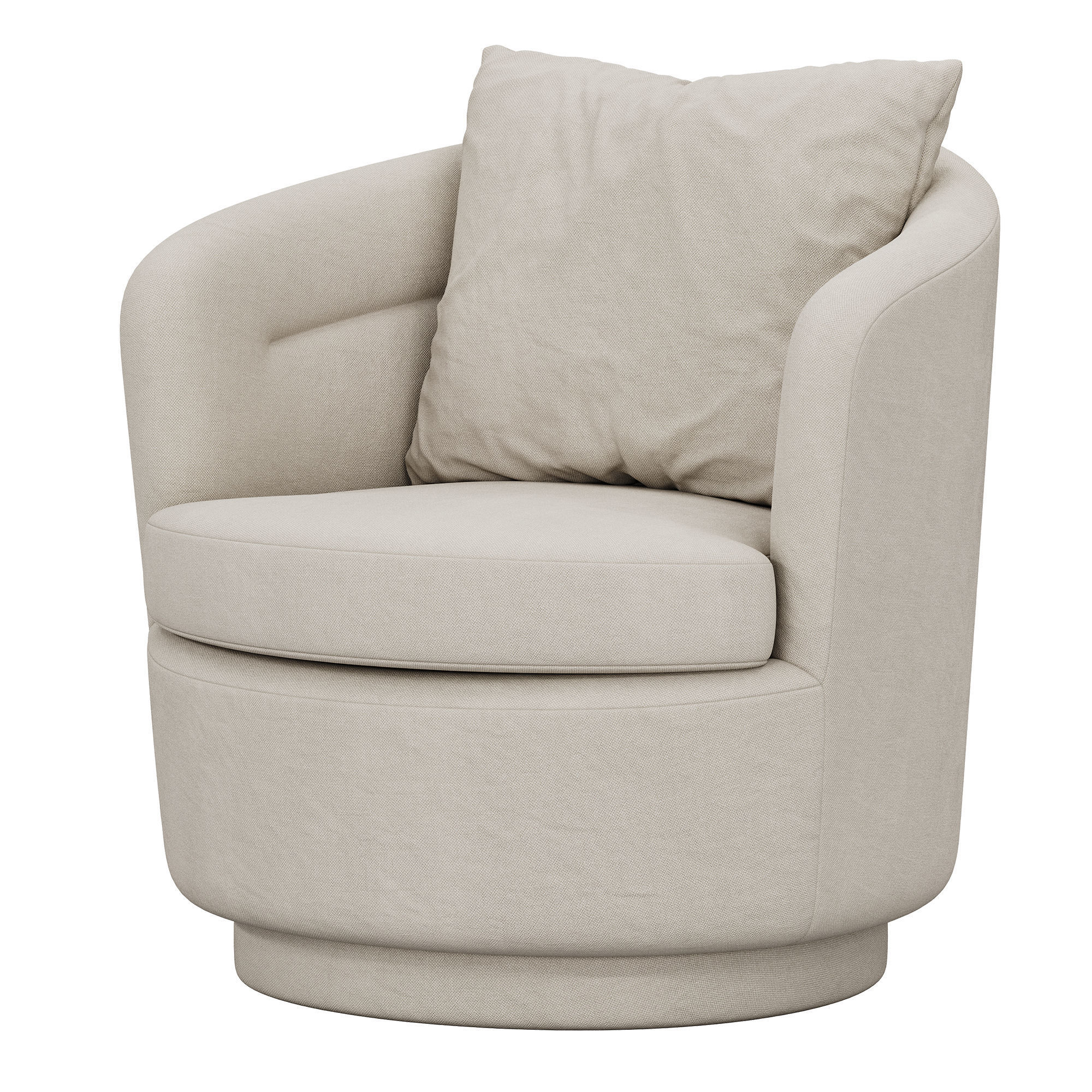 Viv Swivel Chair By westelm 3D model_8