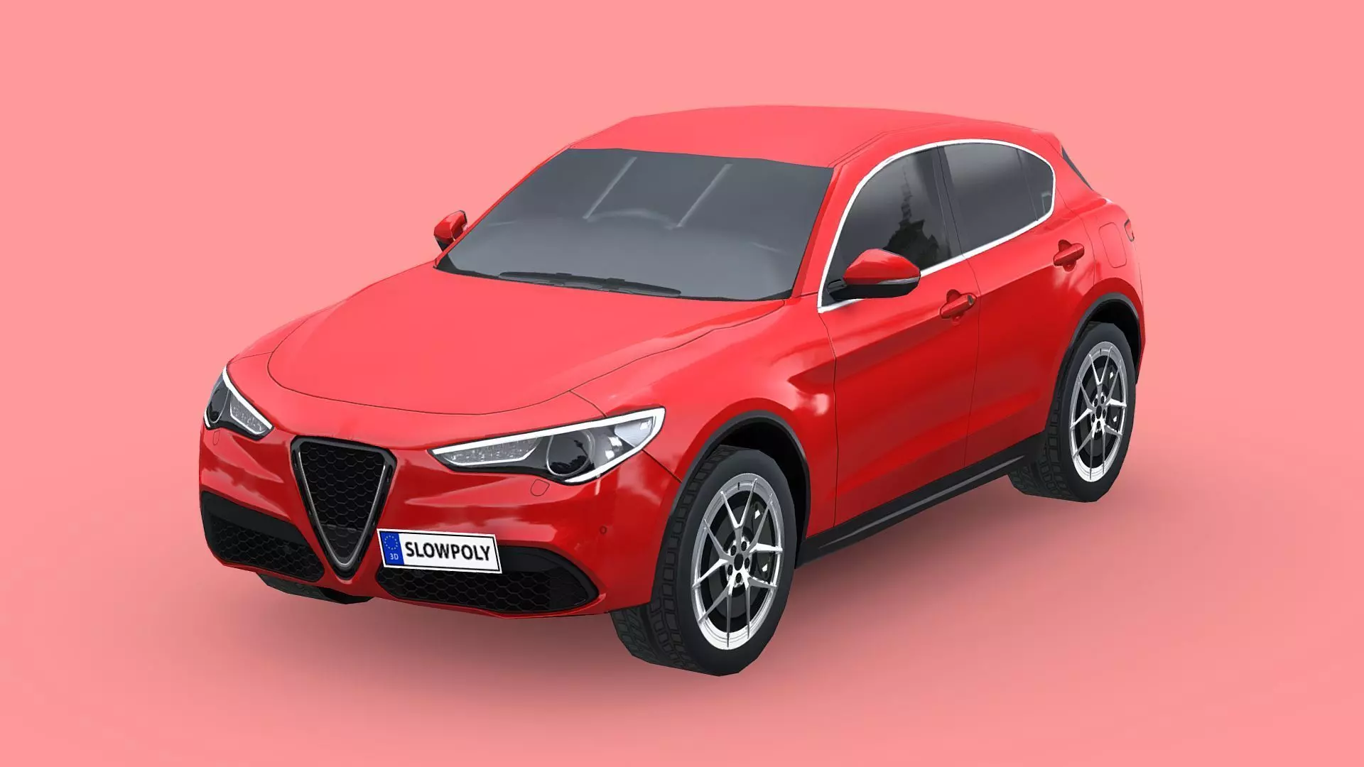 Alfa Romeo Stelvio 2020 Low-poly 3D model_0