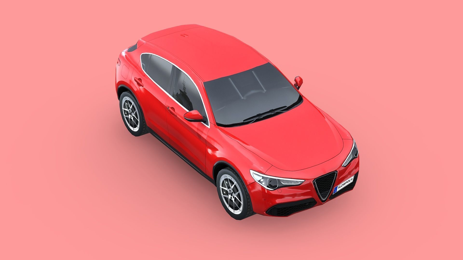 Alfa Romeo Stelvio 2020 Low-poly 3D model_3