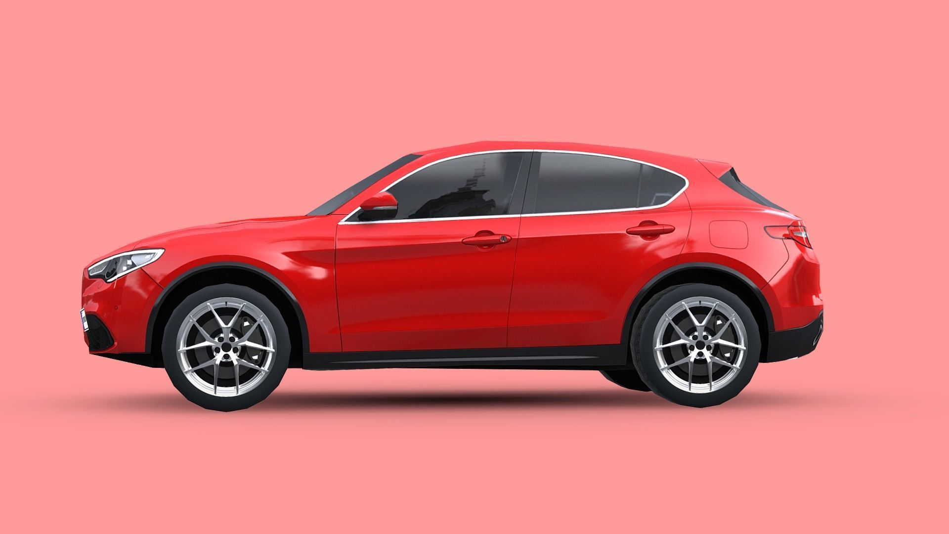 Alfa Romeo Stelvio 2020 Low-poly 3D model_2