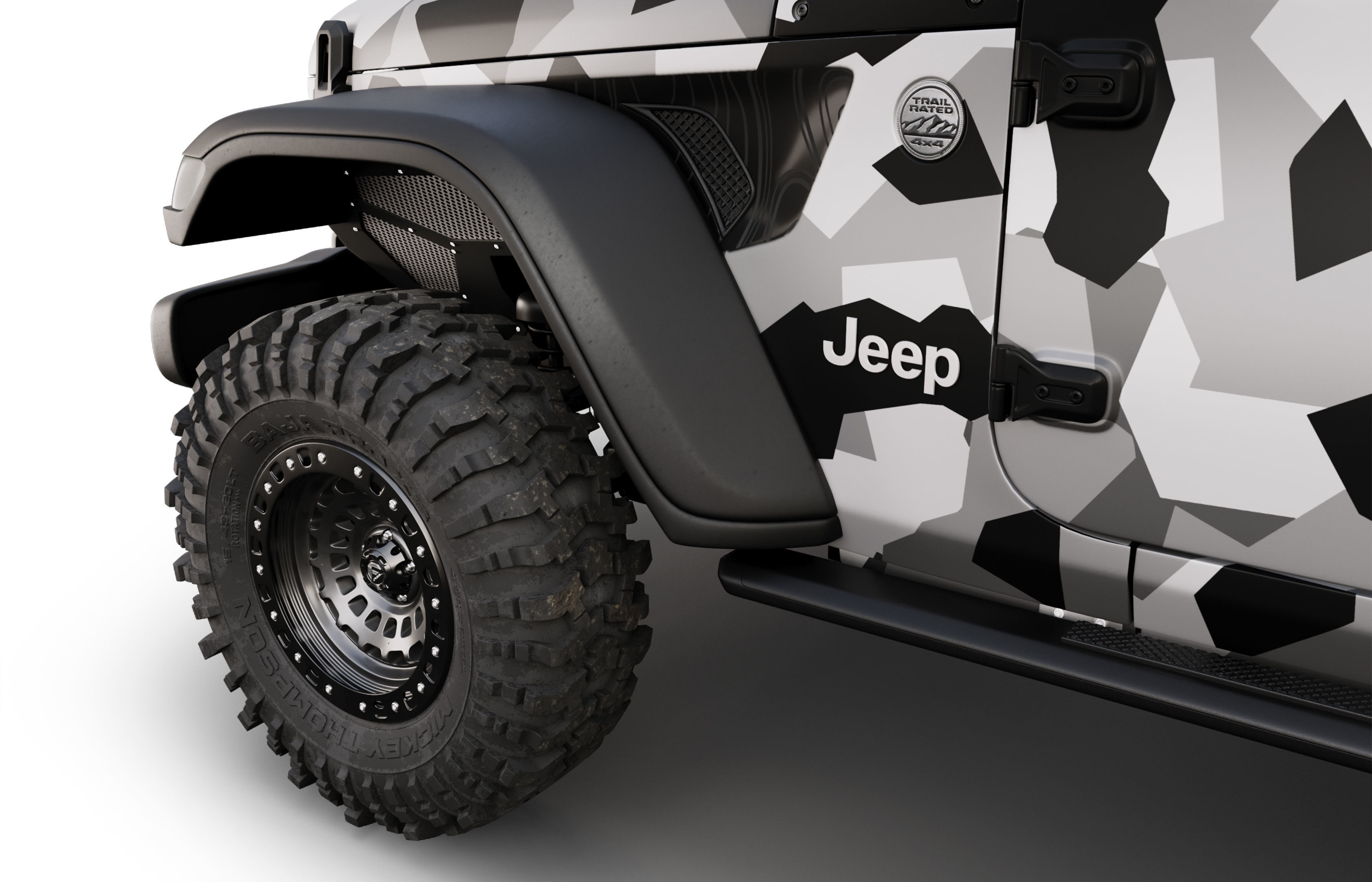 jeep gladiator mojave 2024 3D model_4