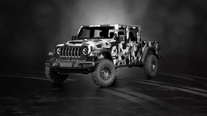 jeep gladiator mojave 2024 3D model