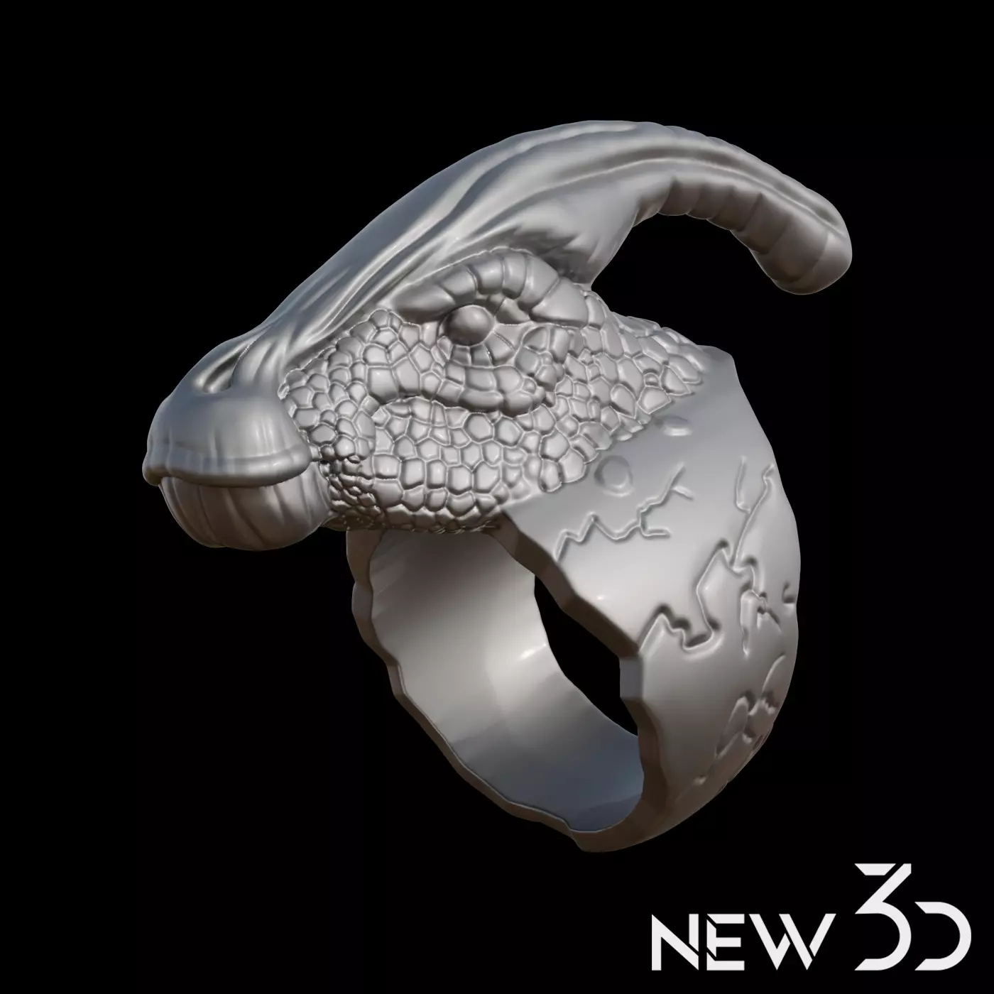 PARASAUROLOPHUS RING 3D print model_0