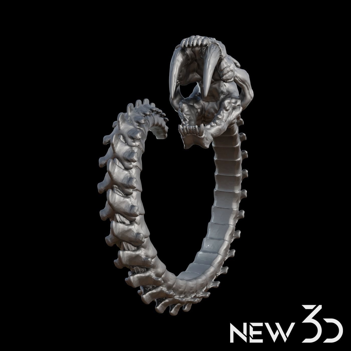 Saberb toohhed tiger Dientes de sable 3D print model_2