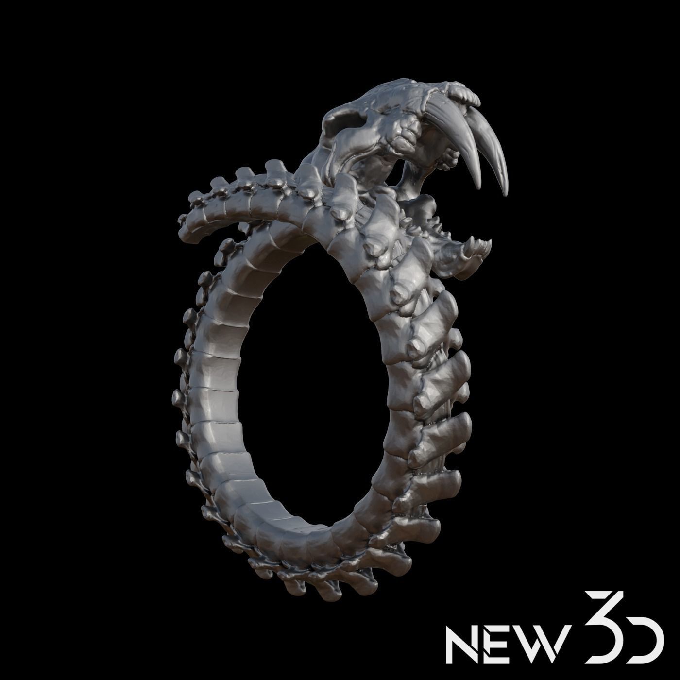 Saberb toohhed tiger Dientes de sable 3D print model_1