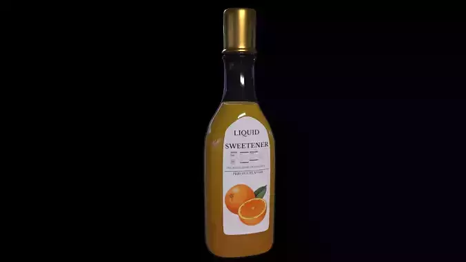 Sweeteners and sugar substitutes-Liquid Sweetener-PBR GAME READY Low-poly 3D model