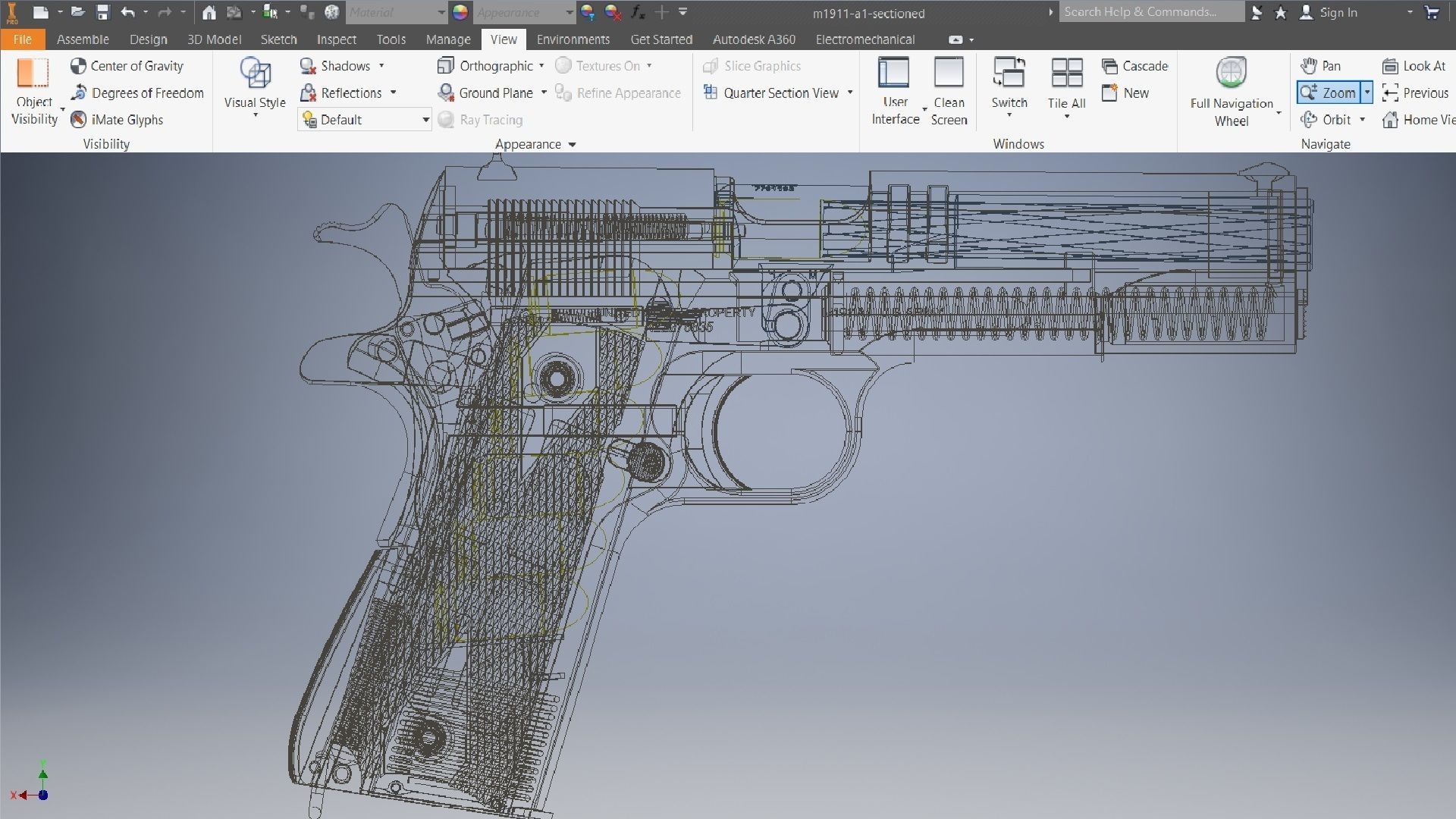m1911 semi-automatic-pistol 3D model_7