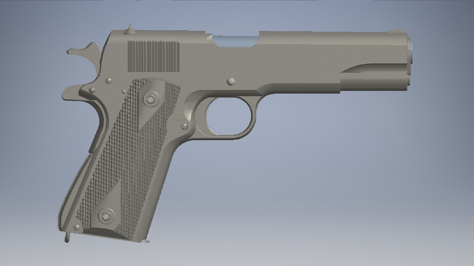 m1911 semi-automatic-pistol 3D model_2