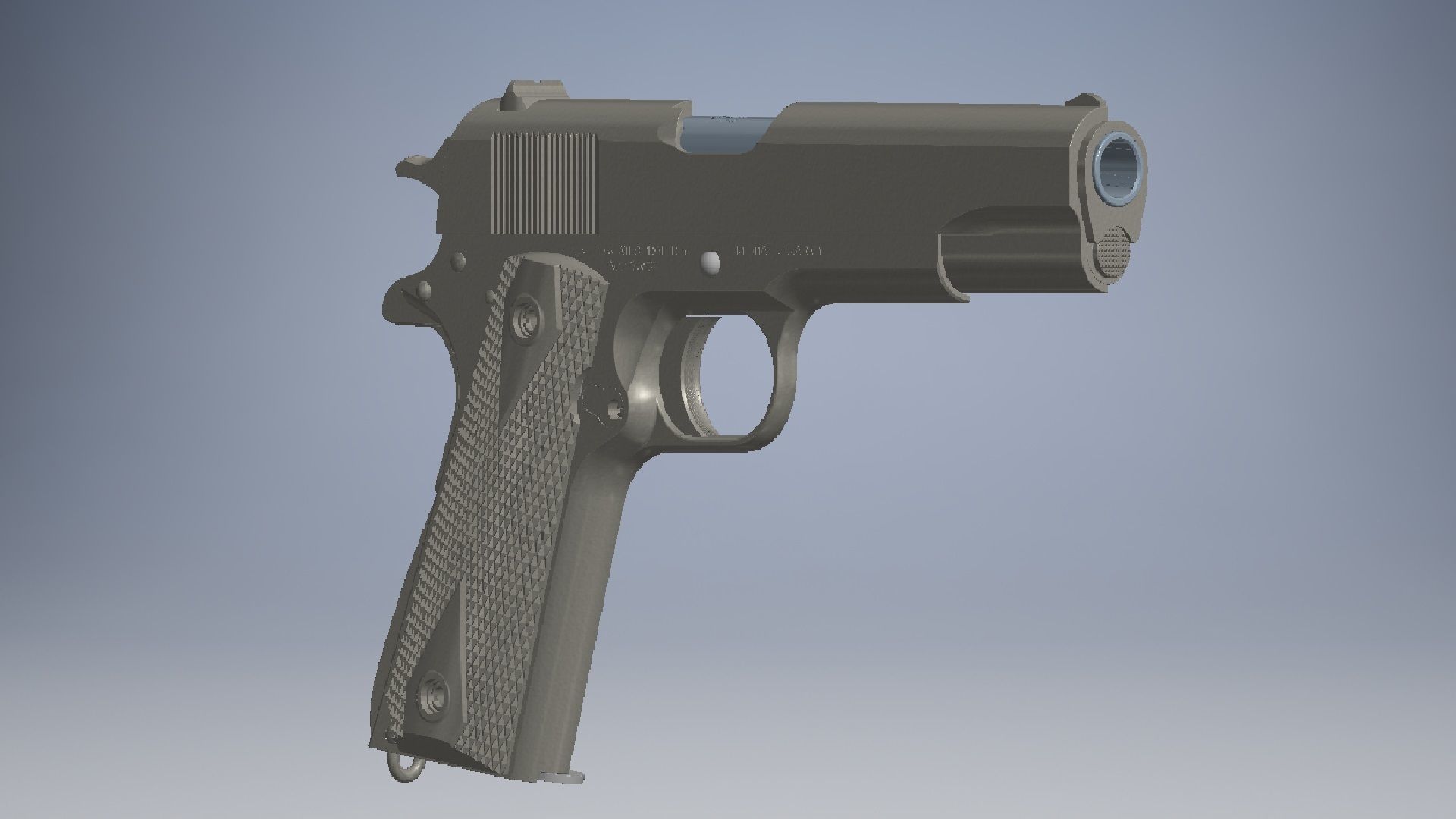m1911 semi-automatic-pistol 3D model_1