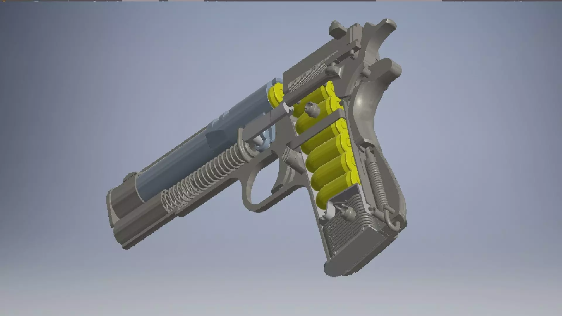 m1911 semi-automatic-pistol 3D model_0