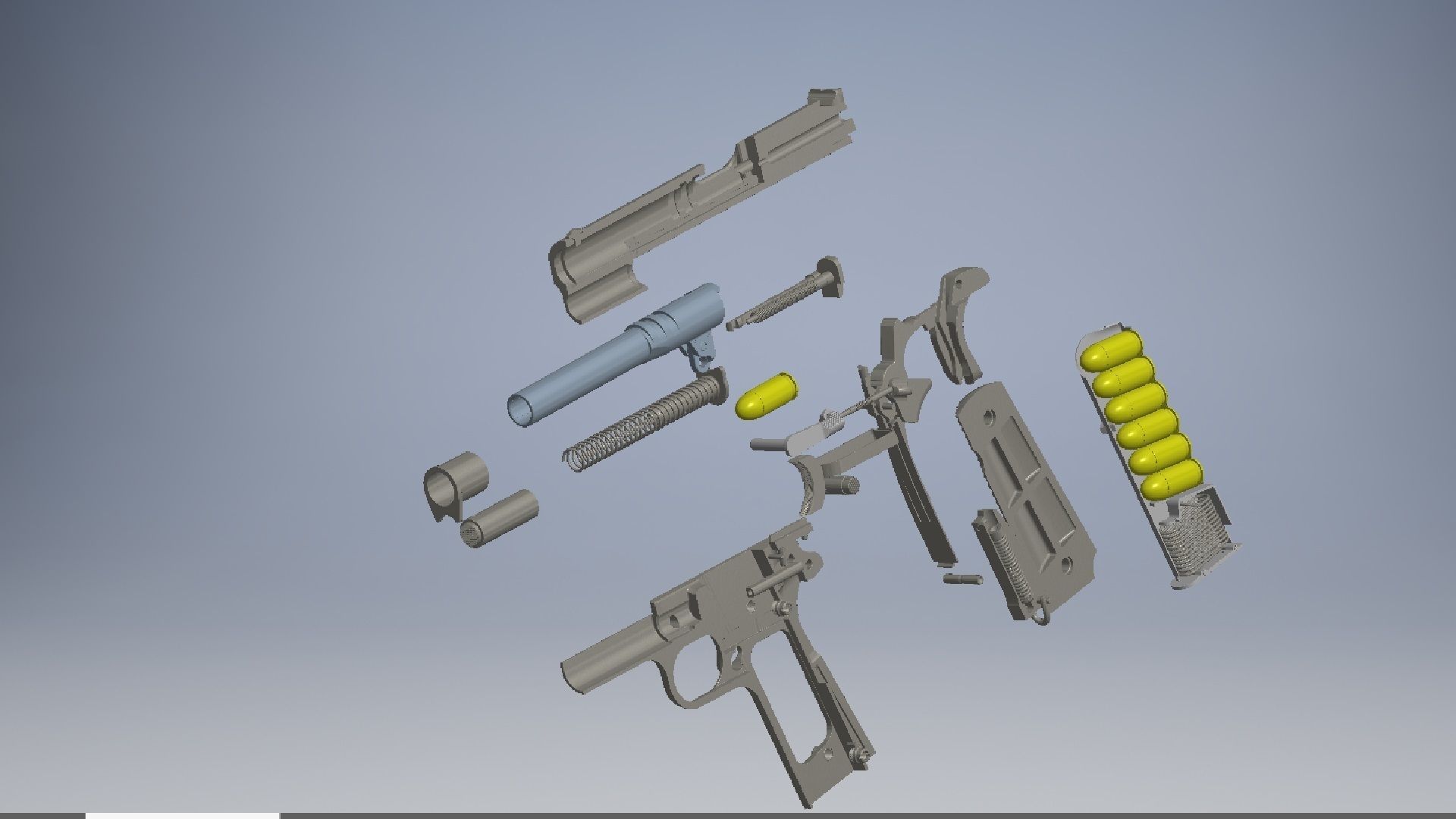 m1911 semi-automatic-pistol 3D model_17