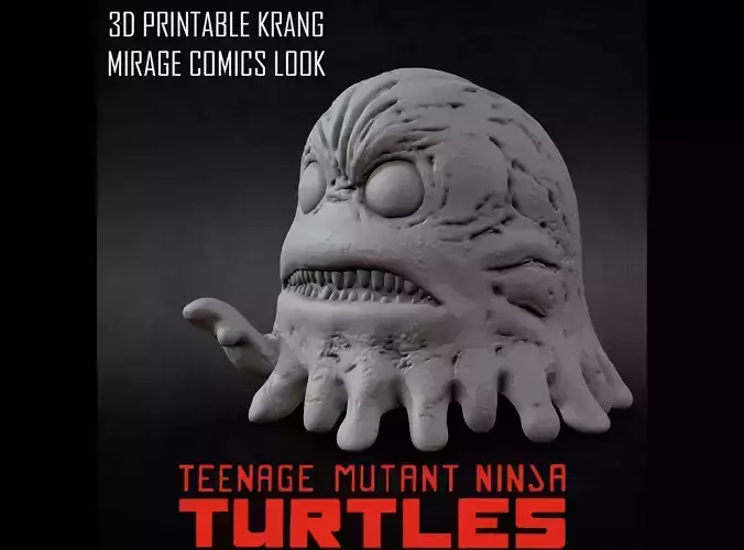 3D PRINTABLE KRANG MIRAGE COMICS LOOK NINJA TURTLES TMNT 3D print model