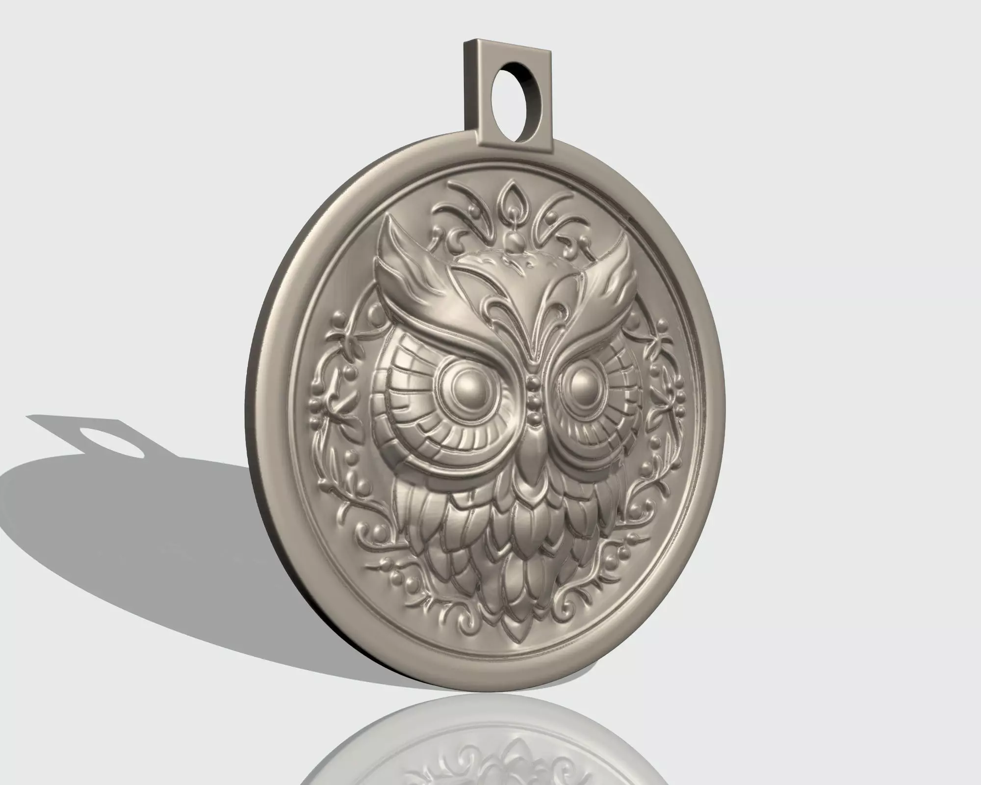 OWL ORNAMENTS PENDANT 3D print model_0