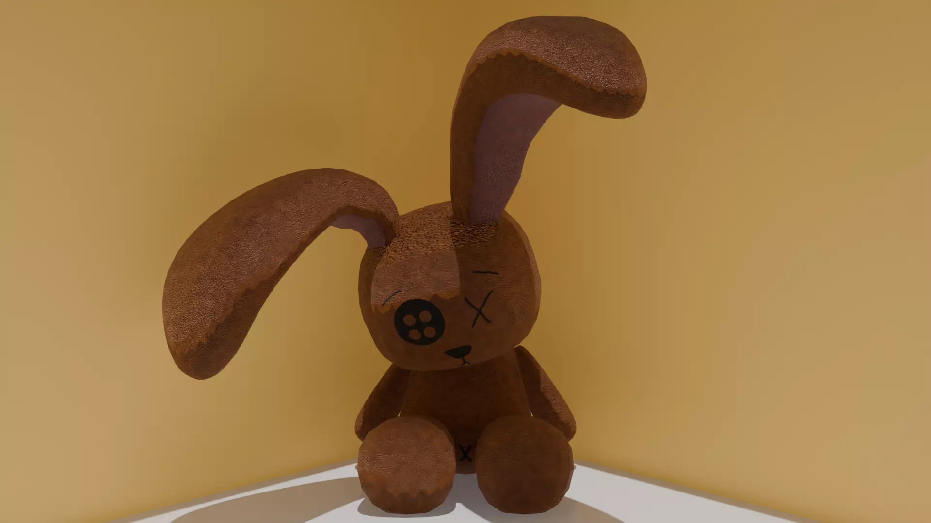 Bunny Doll Low-poly 3D model_0