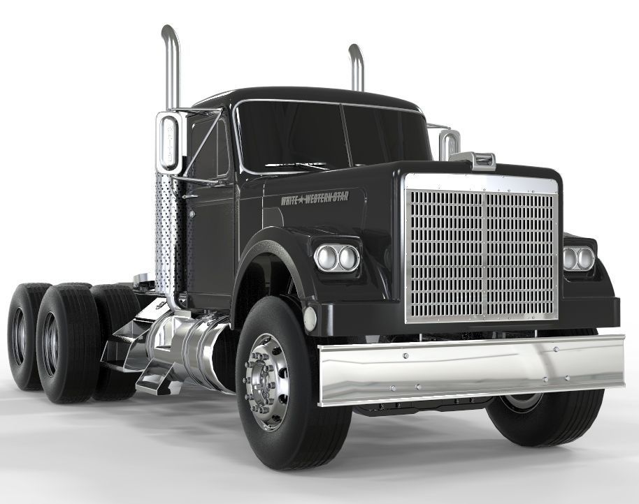 1970 White Western Star Truck  3D model_6