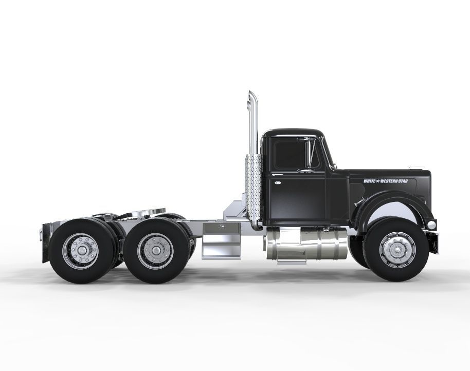 1970 White Western Star Truck  3D model_2