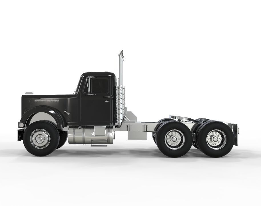 1970 White Western Star Truck  3D model_1