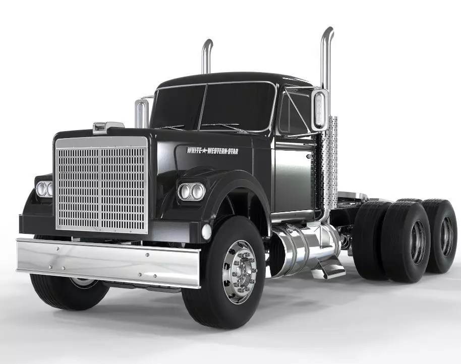 1970 White Western Star Truck  3D model_0