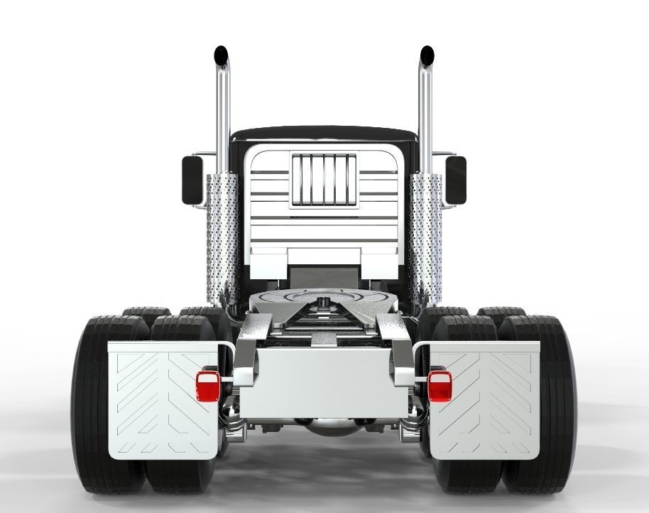 1970 White Western Star Truck  3D model_3