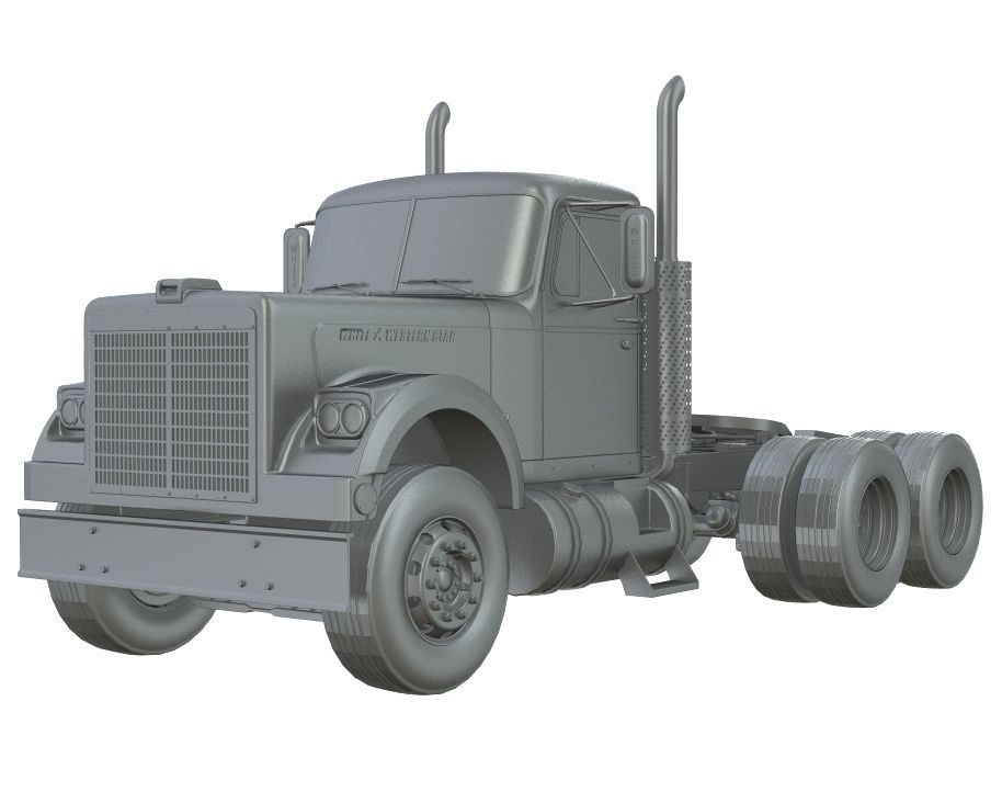 1970 White Western Star Truck  3D model_15