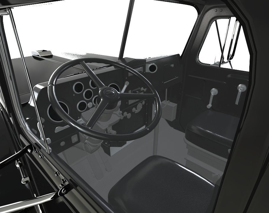 1970 White Western Star Truck  3D model_7