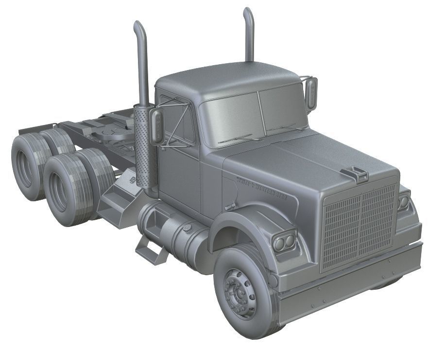 1970 White Western Star Truck  3D model_17