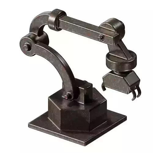 Rusty Robot Arm 3D model