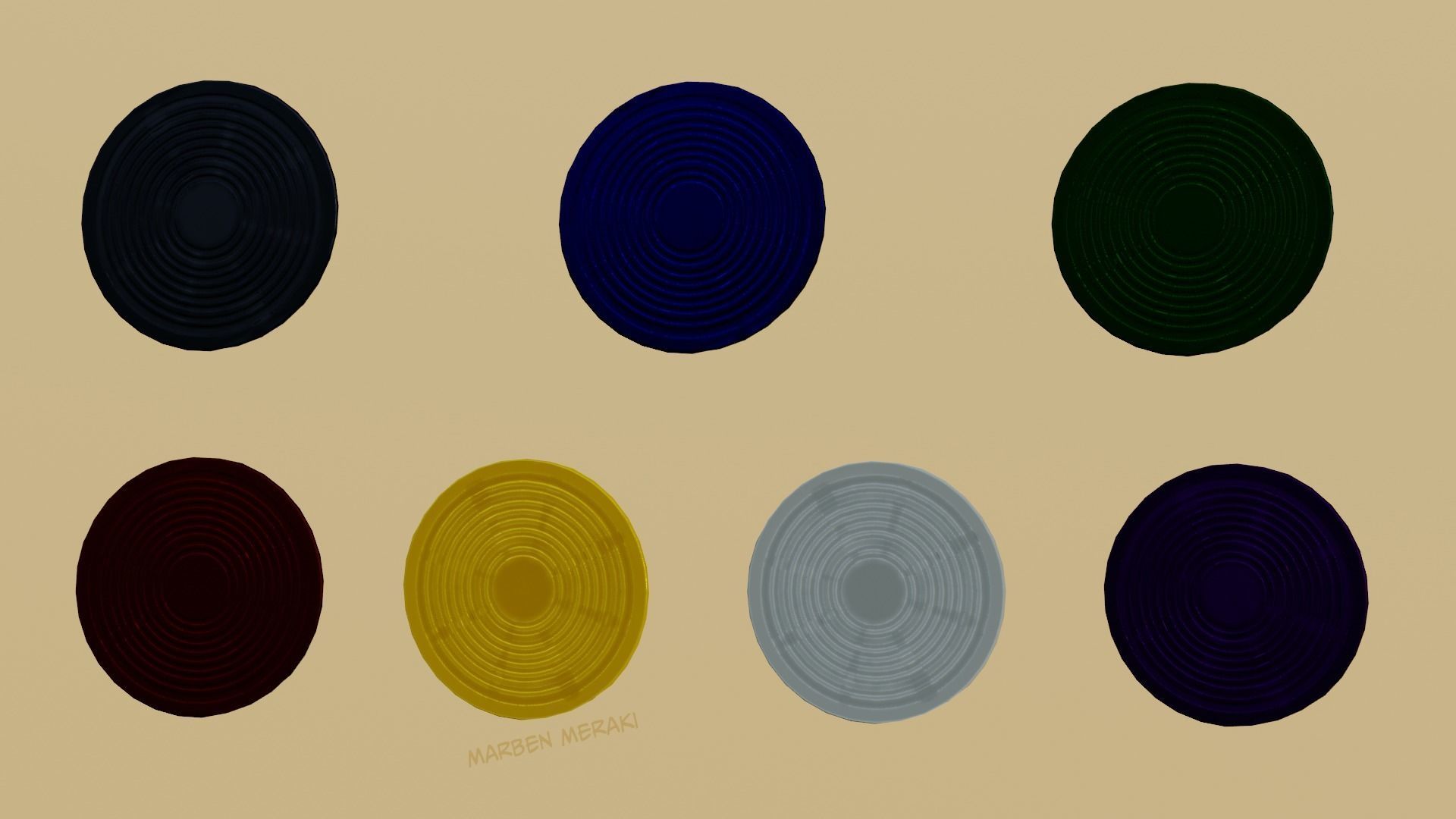 Phonograph Low-poly 3D model_6
