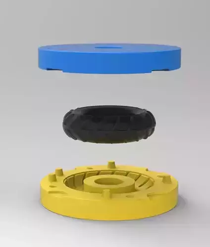 Diecast mud dragster front tire 1 Scale 1 to 10