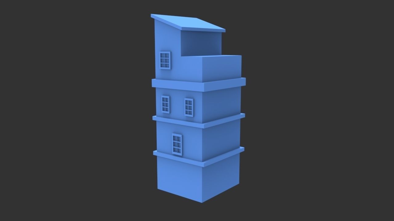 small town 3D print model_2