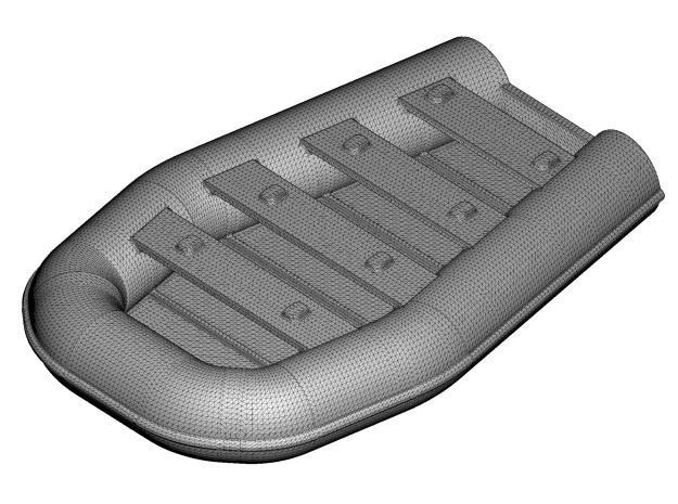 Inflatable Excursion Boat 3D model_4