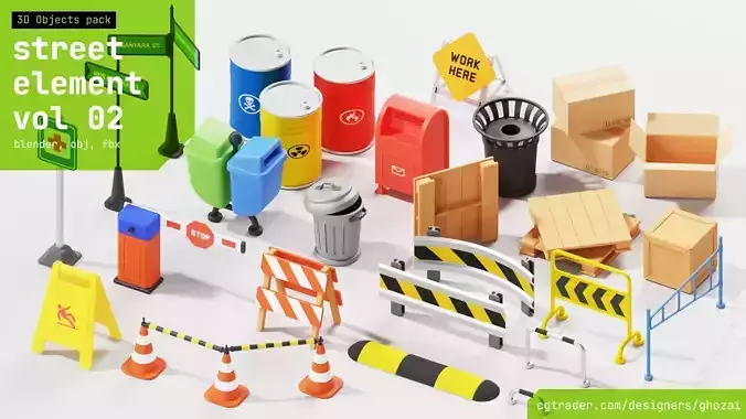 street element cartoon pack vol 2