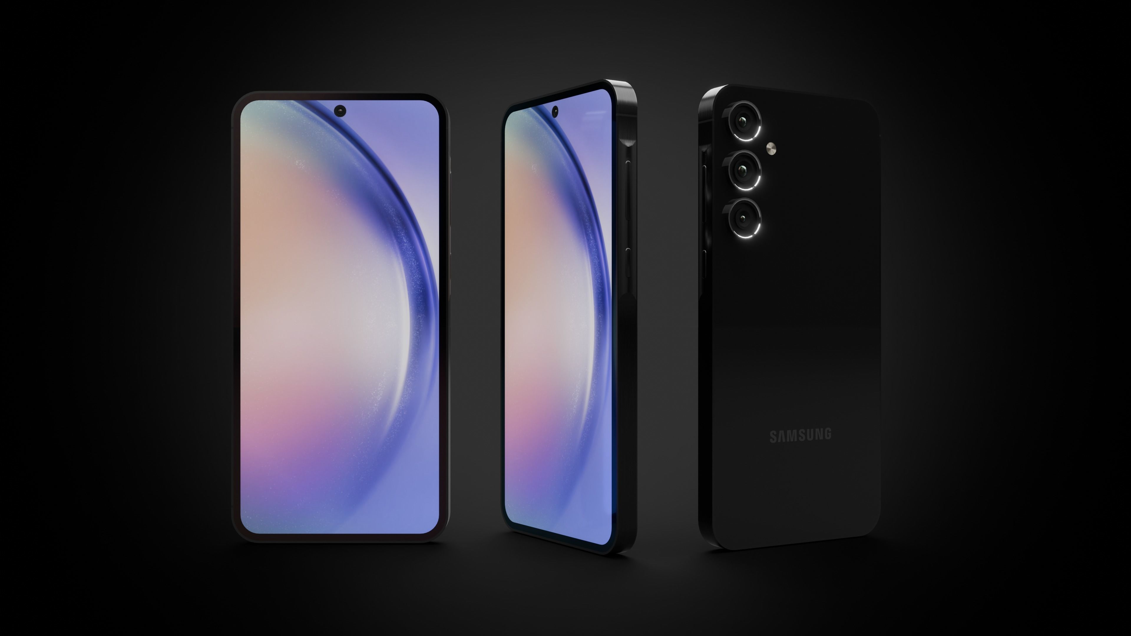 Samsung A55 3D model_1