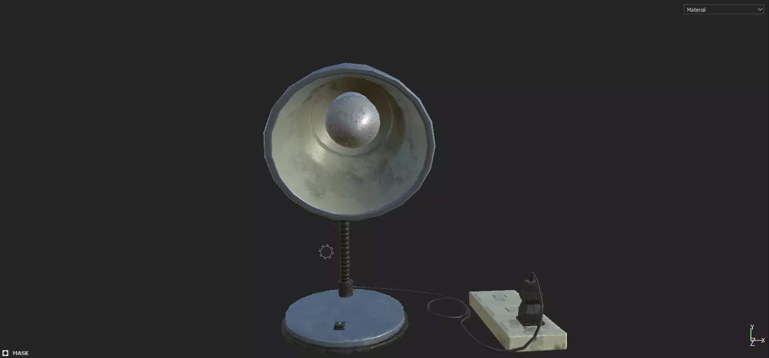 The Lamp Low-poly 3D model_0
