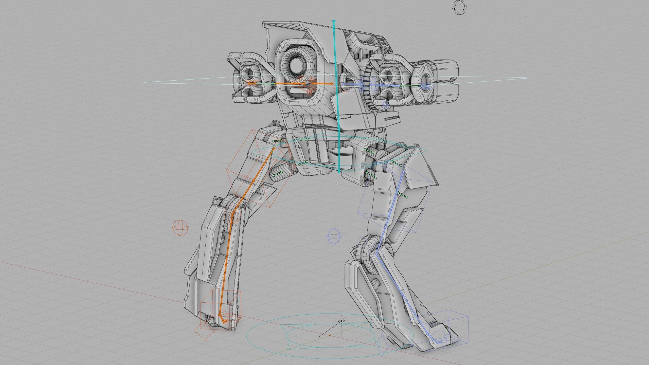 RAPTOR DROID D-150 Rigged for Unreal Engine - Unity - MIXAMO 3D model_41