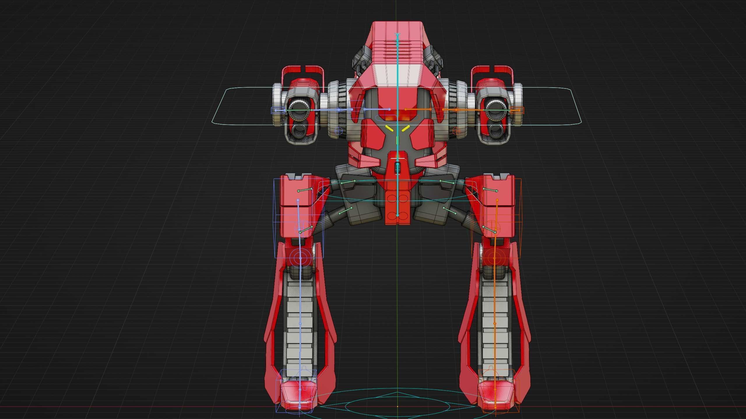 RAPTOR DROID D-150 Rigged for Unreal Engine - Unity - MIXAMO 3D model_39