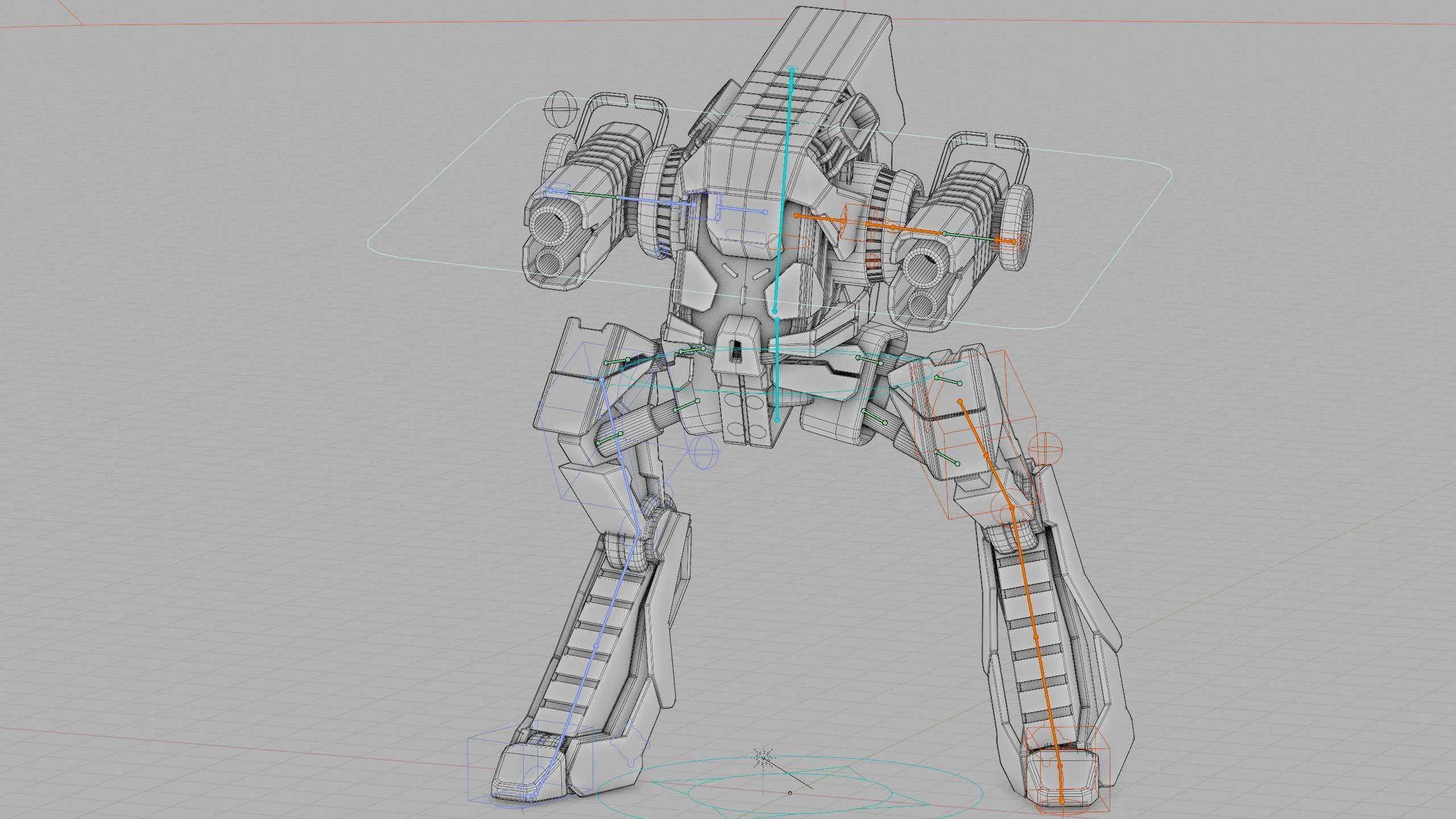 RAPTOR DROID D-150 Rigged for Unreal Engine - Unity - MIXAMO 3D model_40