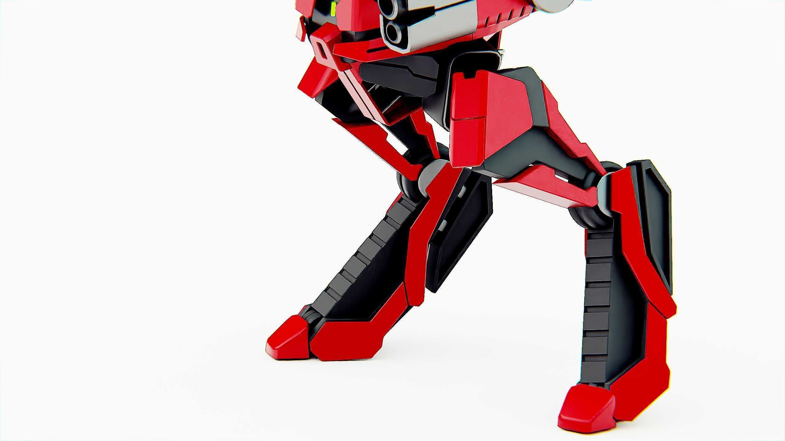 RAPTOR DROID D-150 Rigged for Unreal Engine - Unity - MIXAMO 3D model_27