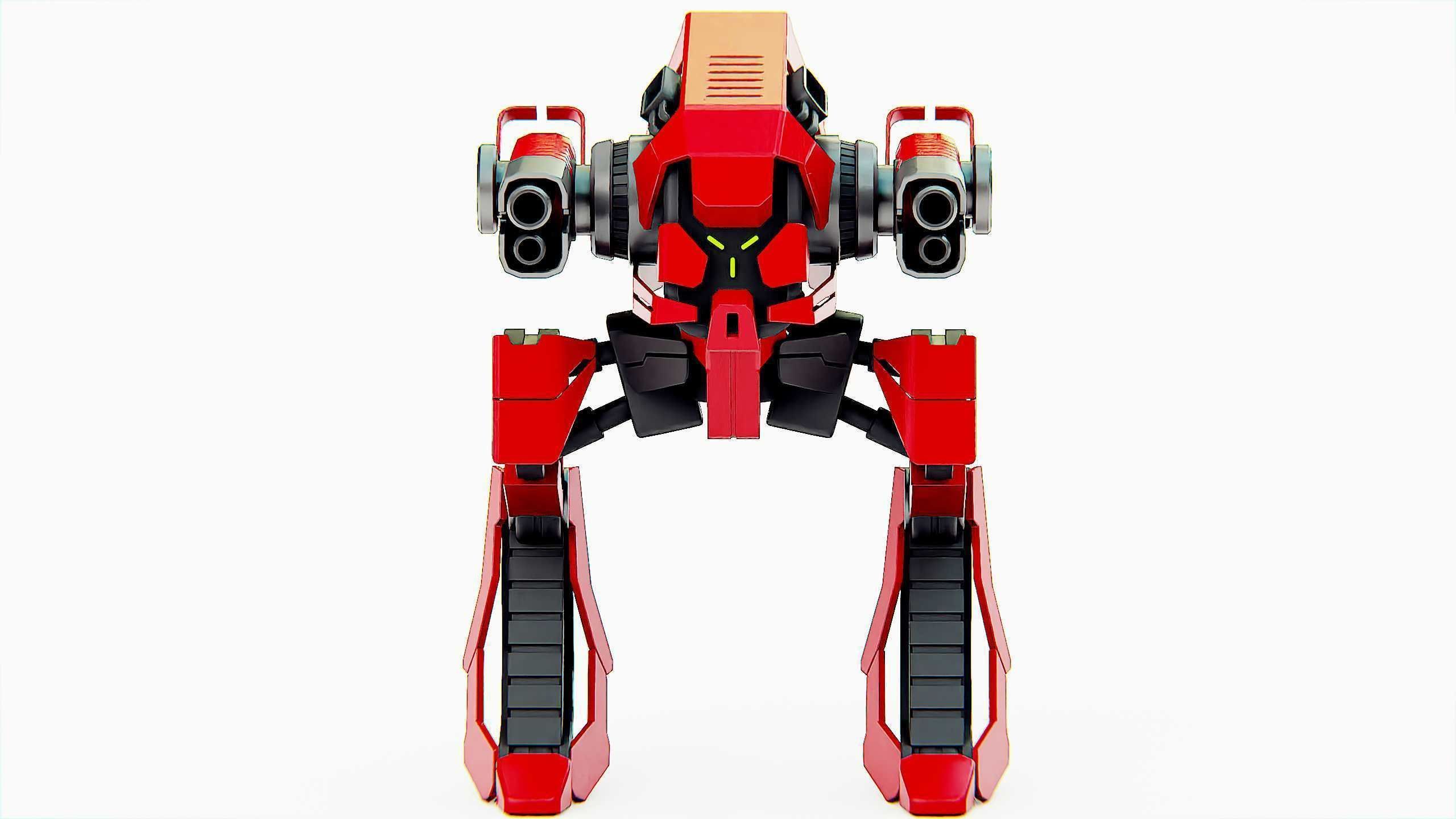 RAPTOR DROID D-150 Rigged for Unreal Engine - Unity - MIXAMO 3D model_30