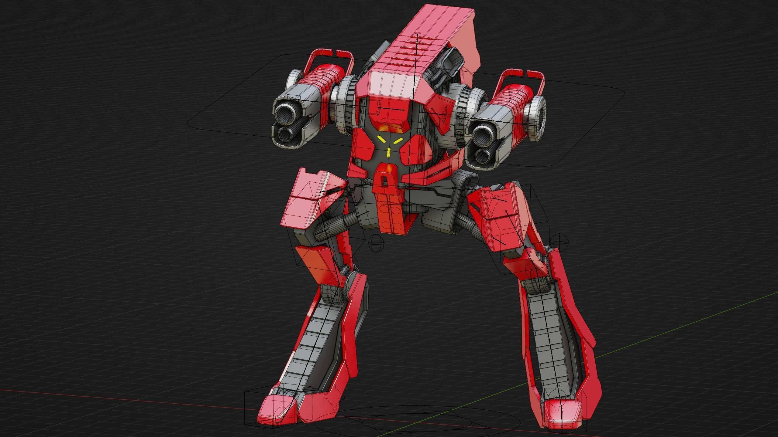 RAPTOR DROID D-150 Rigged for Unreal Engine - Unity - MIXAMO 3D model_37