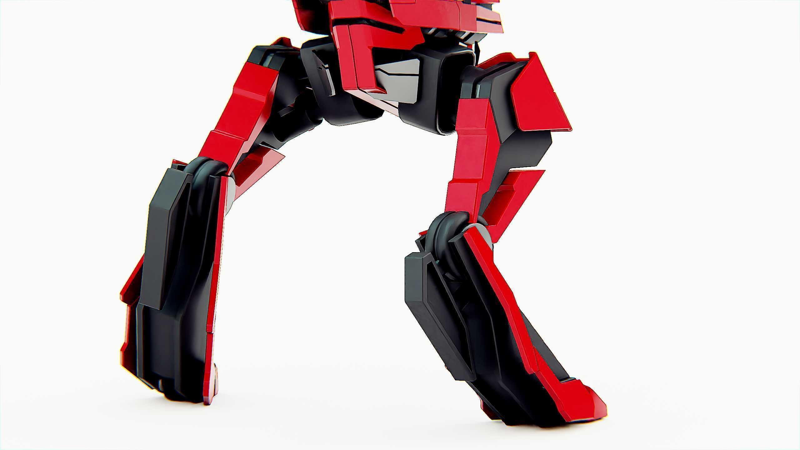 RAPTOR DROID D-150 Rigged for Unreal Engine - Unity - MIXAMO 3D model_26