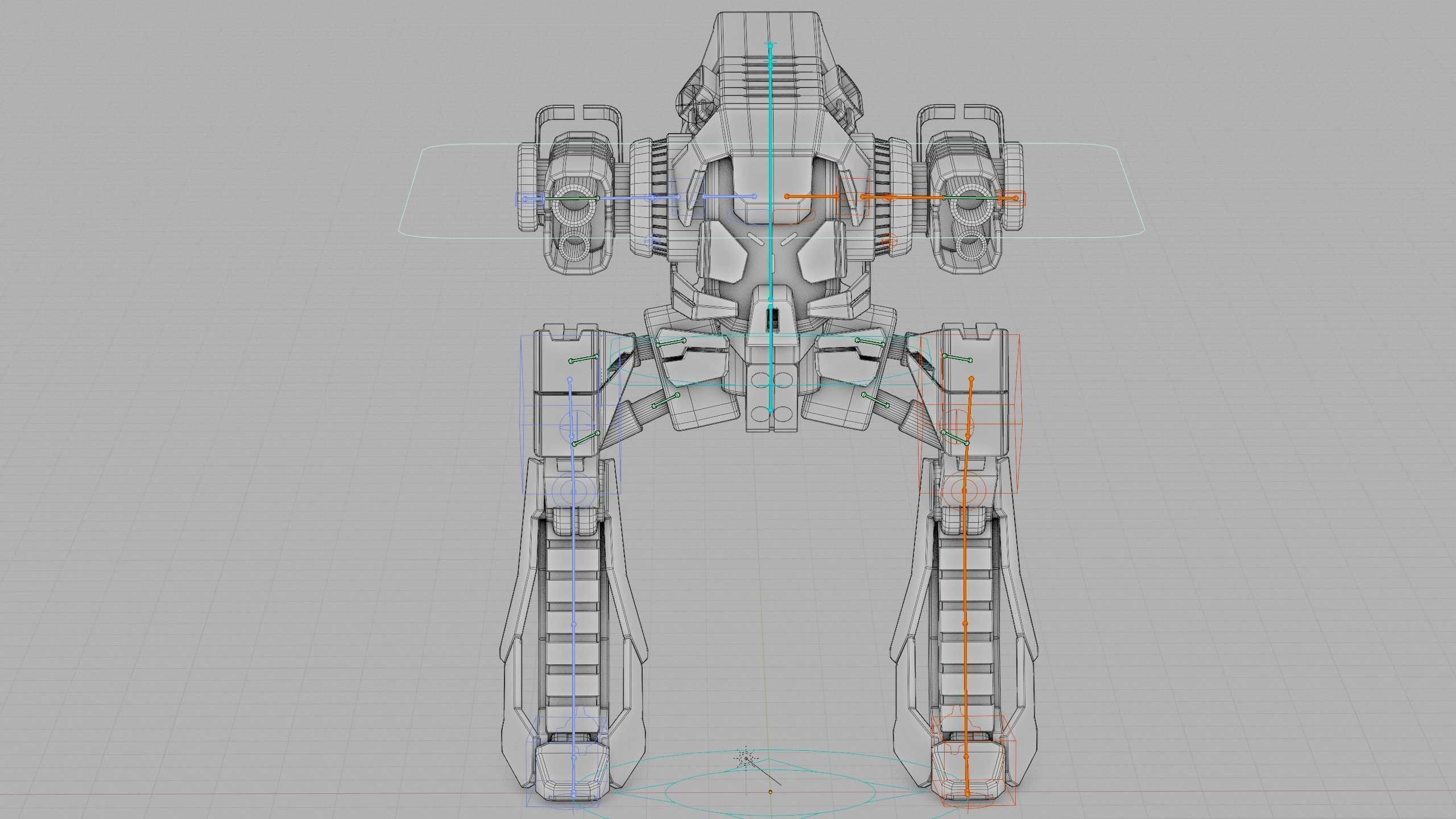 RAPTOR DROID D-150 Rigged for Unreal Engine - Unity - MIXAMO 3D model_42