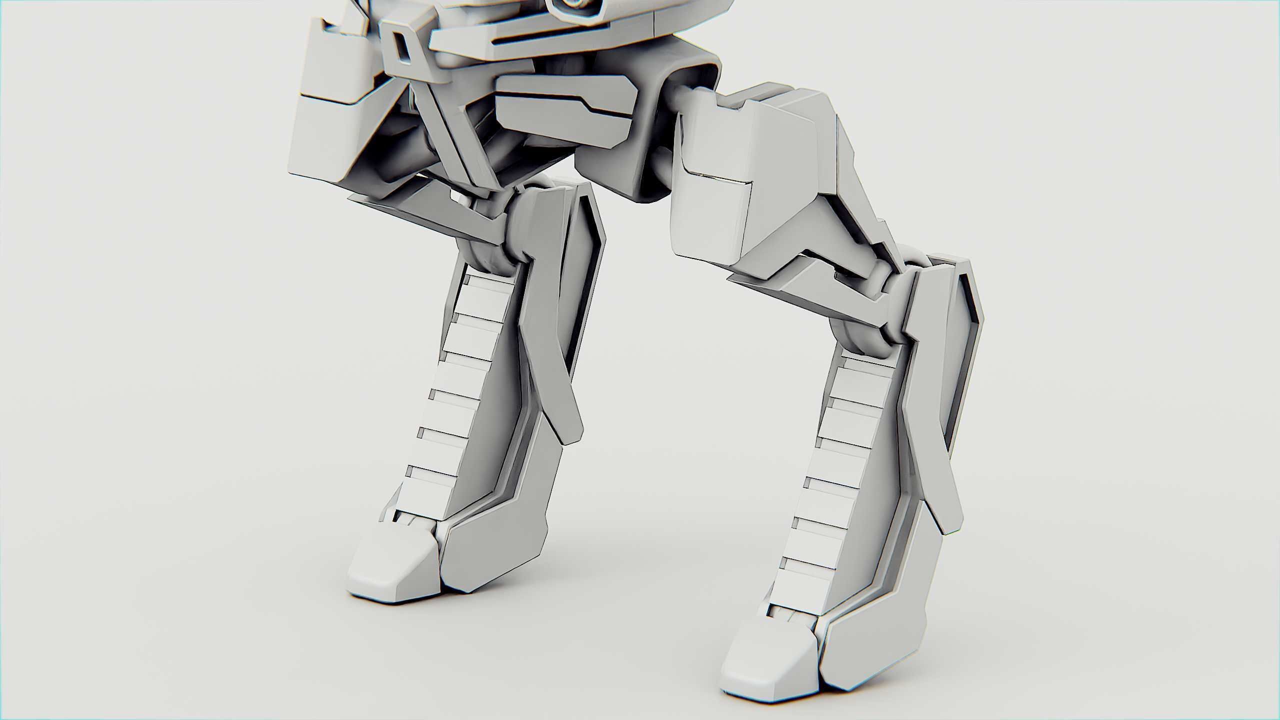 RAPTOR DROID D-150 Rigged for Unreal Engine - Unity - MIXAMO 3D model_35